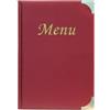 SECURIT Portamenù Basic - A5 - 23,7 x 17 cm - PVC - bordeaux - 4+2 buste fisse incluse - Securit (unità vendita 1 pz.)