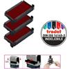 TRODAT Tampone di ricambio 6-4911 - rosso - Trodat - conf. 3 pezzi (unità vendita 1 pz.)