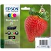 Epson - Confezioni cartucce ink - 29 - C-M-Y-K - C13T29864012 - C-M-Y 3,2ml cad - K 5,3ml (unità vendita 1 pz.)