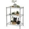 SERENA GROUP Kit scaffale Archimede Outdoor - 3 ripiani - 36 x 60 x75 cm - acciaio zincato - cromato - Serena Group (unità vendita 1 pz.)
