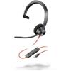 Poly Cuffie Blackwire 3310 USB-A - 213928-01 - Poly (unità vendita 1 pz.)