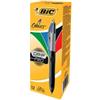 BIC Penna a sfera scatto multifunzione 4 Colours Grip Pro - punta 1,0mm - nero, blu, rosso, verde - Bic (unità vendita 1 pz.)