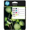 Hp originale - Cartuccia 924 4-pack - BK-C-M-Y - 6C3Z1NE (unità vendita 1 pz.)