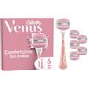 King C. Gillette Gillette Venus Comfortglide Spa Breeze, 1 Rasoio Donna Venus, 6 Lamette Donna Da 3 Lame, Per Una Rasatura Liscia E Profonda Che Dura