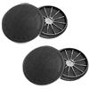 keenberk 2 paia di filtri ai carboni attivi adatti per cappe da cucina Neff Z5138X1, Z5138X5 e Constructa CZ5138X5