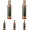 Costa d'Oro - Olio aromatizzato al peperoncino, 250 ml. Olio Extravergine di oliva estratto a freddo, ideale a crudo sulla pizza. Bottiglia da 25 cl. (Confezione da 5)