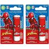 Naturaverde | Kids - Disney Marvel Spiderman - Burrocacao alla Vaniglia, Burro Cacao Bambino con Burro di Karité BIO, con Filtri UVA-UVB - SPF 15, Lipstick da 5,7ml (Confezione da 2)