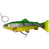 Savage Gear 4D Line Thru Trout - Trota di gomma, colore: Firetrout, lunghezza/peso/galleggiamento: 20 cm/98 g/moderato affondamento