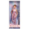 Barbie Looks - Bambola da collezione n. 22, Barbie con capelli corti e look moderno alla moda anni 2000, tuta rosa a paillette a canotta con tacchi argentati, giocattolo per bambini, 6+ anni, HRM14