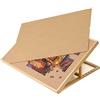 Lavievert Tavola Puzzle Inclinabile da 1500 Pezzi Con Copertura in Legno - Regolabile Con Cavalletto/Supporto Integrato, Portatile Con Piano in Flanella Antiscivolo