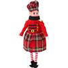 Toyland® Abito da elfo scozzese per feste in maschera - Accessori per elfi e bambole di Natale (Abito scozzese)