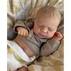 MineeQu Lifelike Bambole reborn Dormire baby 19 pollici vinile corpo completo anatomicamente corretto Vita reale Bambole neonate Baby Ragazza sembrano realistiche he
