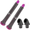 Chuancheng Accessori per capelli compatibili con asciugacapelli Dyson (2 bigodini da 20 mm + 2 adattatori)