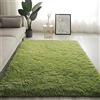 Swsen Tappeto Soggiorno Super Morbido - Tappeti Shaggy Soffice Lato Lavabile - Moderno Tappeto Inferiore Antiscivolo a Pelo Lungo Tappeti a Pelo Lungo 200 x 200CM, Verde erba