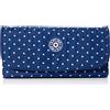 Kipling Money Land, Portafogli Donna, Blu a Pois Morbidi, One Size