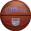 Wilson Pallone da Basket NBA Team Alliance, Con Superficie Pure Feel e Tecnologia Dual Depth, Con Maggiore Stabilità Aerea, Colore: Marrone, Taglia: 7