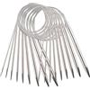 YXHZVON 9 Pezzi Ferri da Maglia Circolari in Acciaio Inossidabile, Ferri da Maglia da 60 cm Professionali in Metallo per Progetti di Tessitura (2,5 mm/3,5 mm/4,5 mm/5,5 mm/6 mm/7 mm/8 mm/9 mm/10 mm)