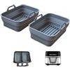 Moljaus Stampi in Silicone Pieghevoli per friggitrice ad Aria 4,5L Accessori Doppi per friggitrice ad Aria Compatibile con friggitrice ad Aria Cecotec e Altro Accessori per friggitrice ad Aria sicuri