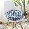Morbuy Cuscini per Sedia Rotondi, Morbuy Estate Traspirante Cuscino Tatami Nordico Moderno Cotone e Lino per Interni ed Esterni, Giardino, Patio, Cucina e sedie da Ufficio (40x40cm,Squalo)