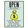 ABCWARRT Classico Cartoon Graffiti Canvas Painting ALEC Monopoly Time Is Money Poster Casa Soggiorno Ufficio Wall Picture Decor Nessuna Cornice (40 * 60cm Nessuna Cornice,1)