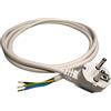 Spy-Earpiece.com Cavo di Alimentazione con Manicotti Terminali, 2 Metri, 230V, 16A, IP20, Collegamento con Spina Schuko, Cavo di Collegamento con Spina, Alimentazione con Puntalini, Bianco