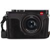 MegaGear MG1718 Ever Ready - Mezza custodia in vera pelle, compatibile con Leica Q2, M10, colore: Nero