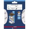 Bosch EXPERT W480 Web - 2 fogli abrasivi a mano 1/4 (per legno duro, colore su legno, Ø 115 x 140 mm, grana 320, accessori professionali per levigatura a mano)