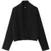 LIUYUYOUGO Cardigan Donna Cotone Cardigan in Lana da Donna in Maglia A Maniche Lunghe Bolero Aperto sul Davanti Cardigan Corto da Donna Collo Sciallato Giacca in Maglia Elegante Tinta Unita Spesso L