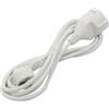 Levitantes Cavo di corrente elettrico 2 metri 16 A 250 V - 2P+E, cavo di prolunga H05VV-F 3G1,5 mm² - Prolunga spina schucko/allungatore, femmina a maschio bianco (2 metri)