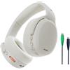 Skullcandy Crusher ANC 2 Cuffie Wireless Over-Ear con Cancellazione del Rumore, Sensory Bass, Skull-iQ, Extra Charging Cable 50 Ore di Autonomia, Compatibili con Alexa, Bluetooth, Bone