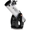 Celestron | StarSense Explorer Dobsonian Telescopio 10 (compatibile con iPhone/Android, rivestimento XLT, oculare da 25 mm, focalizzatore Crayford 2, cercatore di punti rossi), grigio