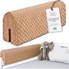 Totsy Baby Paracolpi lettino neonato antisoffoco 120 cm - Protezione schiuma per lettino fasciatoio e culla per i bordi del letto o della culla per bambini da 1 a 3 anni Beige