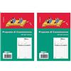 EDI PRO Edipro - E5229 - Blocco copia commissione 100 fogli uso mano f.to 22x14,8 (Confezione da 2)