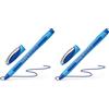 Schneider Slider Memo XB 75023 - Penna a sfera con cappuccio, tratto XB, colore inchiostro: blu, Made in Germany (Confezione da 2)