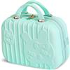 Balakaka Vanity Case con Maniglia Superiore, Beauty Case da Viaggio Materiale Rigido, Accessori Da Viaggio Custodia Per Trucchi Unisex Adulto, Chiusura Zip Verde menta