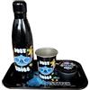 HÔMADICT Homadict - Cofanetto regalo Stitch Just Chill, bottiglia isotermica + vassoio in metallo + piccola scatola di metallo + bicchiere in metallo - licenza ufficiale