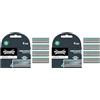 Wilkinson Sword Quattro Titanium Sensitive Blades Titanium Sensitive. 4 pezzi. (Confezione da 2)