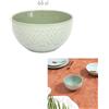 HOME DECO FACTORY, KA0474, Sahara Green Ciotola 65 cl in Ceramica, dal Design Moderno ed Elegante, Ideale per zuppe e insalate, Facile da Pulire, Perfetta per Tutte Le Occasioni - Verde 65 cl