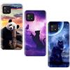 VLQI 3X Cover Compatibile con Oppo A73 5G Custodie Morbido Trasparente Disegno Silicone Case Ultra Sottile TPU Protezione Antiurto Custodia - Panda Farfalla Gatto