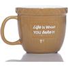 Boxer Gifts Baking Mug Tazza da Forno con Scritta Life Is What You Bake It, Ceramica