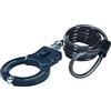 Prophete E-Scooter Lock, manette e lucchetto a spirale, lunghezza 120 cm, 10 mm, multifunzione, 7237, nero