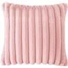 HoaaiGo Federe Cuscini Divano, 45 x 45 cm Copri per Cuscino Decorativo, Copricuscini da Esterno Schienale, Federe per Cuscino in Morbida Pelliccia Sintetica, per Divano Letto Decorazione per la Casa (Rosa)