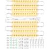 Cefrank Barre LED 8x30cm 2000lm 3000K Alta Luminosità per Libreria | Set da 8 strisce, 20W di potenza, luce bianca calda, collegabili su più ripiani, alimentatore unico incluso