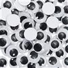 TOAOB THE ONE AND ONLY BABY TOAOB 40 Pezzi Occhi Adesivi 30 mm Rotondo Plastica Mobili Autoadesivi Wiggle Finti Occhietti per Lavoretti Fai da Te Scrapbooking Artigianato Bambole Pupazzi Accessori Bianco Nero