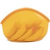 Food Huggers Borsa riutilizzabile per il pranzo e lo spuntino in silicone, senza BPA, lavabile in lavastoviglie e freezer, borsa richiudibile per alimenti | misura grande 30 fl oz, ambra