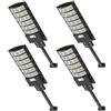 Sararoom Lampione Solare Led Esterno, 594Led 600W Faro LED da Esterno con Pannello Solari, IP65 Impermeabile Faretto con Sensore di Movimento, 6500K Luci di Sicurezza per Giardino Sentieri Garage,4Pcs