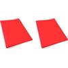 Alevar Portalistino Morbido da 30 Buste, Formato A4, Colore Rosso (Confezione da 2)