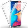N NEWTOP Newtop Cover Compatibile per Samsung Galaxy A40, Custodia Crystal Case TPU Silicone PC Protezione 360° Fronte Retro Full Body
