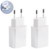 DONOONIS Alimentatore USB, 2 Pezzi Caricatore 5V 2A Universale, Caricabatterie Spina Ricarica, Adattatore Presa Spinotto Compatibile Con iPhone Samsung Xiaomi Intelligent Watch