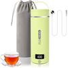 Suewidfay Bollitore da viaggio Piccolo bollitore elettrico per le vacanze, Bollitore portatile leggero per acqua bollente in acciaio inossidabile 316, Spegnimento automatico, Conservazione del calore 12 ore per